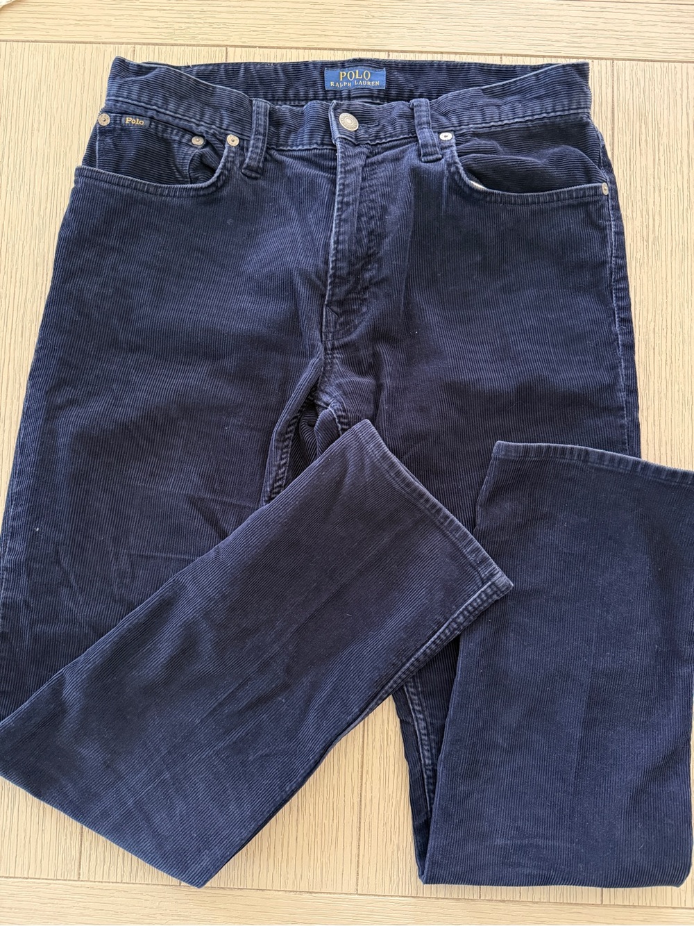 Ralph Lauren Navy Corduroy Straight-Leg Men’s Pants